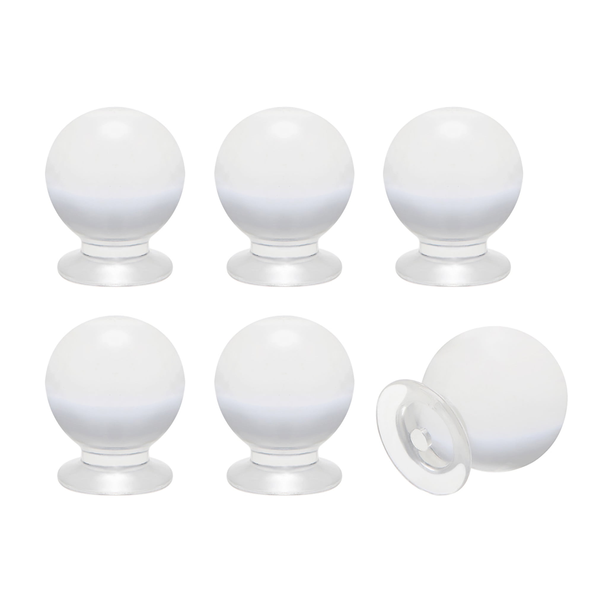 uxcell Pull Knobs Cabinet Drawer Dresser Cupboard Knobs Acrylic Round Shape 16mm 2Pcs