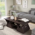 thumbnail image 3 of 24/7 Shop At Home Penz Modern Wood Storage Coffee Table in Espresso, 3 of 5
