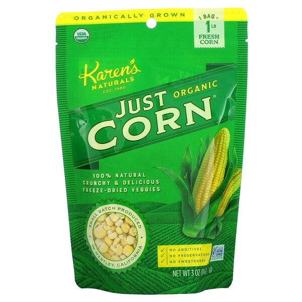 Karen's Naturals, Organic Just Corn, 3 oz