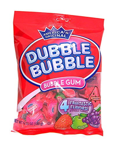 Dubble Bubble Fruit Flavored Bubble Gum, 6.35 Ounce