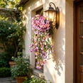 Colorful Artificial Morning Glory Hanging Flower Bundle, Porch Wall ...