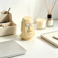 thumbnail image 2 of Funny Moai Desk Decor, 3.16 Inch Popping Eyes Stress Relief Statue, Novelty Office Gadget for Adults, Anxiety Relief Sculpture for Home and Workspace, 2 of 6