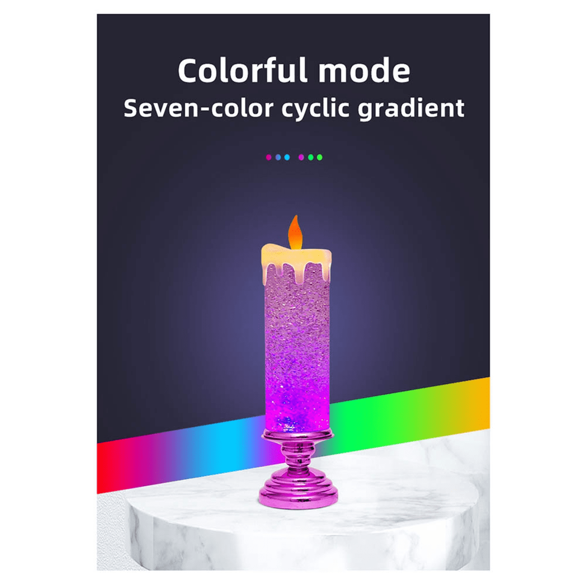 Color Changing Glitter Candle – My Treasureopia