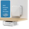 thumbnail image 2 of Support Acrylique sous Bureau pour Mac Mini-M4 - Support Mural Gain de Place, 2 of 9
