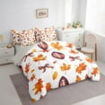 thumbnail image 4 of Manfei Rugby Ball Game 7-Piece Twin Bedding Sets,Hello Fall Bedding Comforter Set,Autumn Maples Sheet Sets For Boys Teens,Breathable Home Decor Reversible, 4 of 9