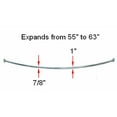 thumbnail image 4 of Design House 533620 Curved Shower Rod Satin Nickel, 4 of 7