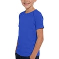 thumbnail image 2 of WRKEKC Boys Athletic Shirts Solid Crew Neck Short Sleeve Quick Dry Workout Tee for 3-12 Years Training Performance, 2 of 8