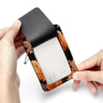 thumbnail image 7 of Square PU Leather Luggage Tags, 2 Pack, with Privacy Cover and Stainless Steel Ring - Suitable for Travel, Backpack, Handbag - Bag Tags, Handbag Tags Thanksgiving Leaves, 7 of 7