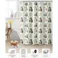 thumbnail image 5 of Easter Shower Curtain Watercolor Bunny Shower Curtains for Bathroom Decor Easter Eggs Bath Curtains Sets for Spring Easter Bathroom Decor Fabric Waterproof Standard 72" X 72", 5 of 6