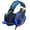 Blue&Black, variant on UHM Gaming Headset Wired for PS5 PC PS4 Switch, Over Ear Gaming Headphones with Surround Noise Cancelling Mic/RGB/3.5mm for Xbox/Blue