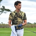 thumbnail image 3 of Honeii Epic Dragon Skull Scene Print Polo Shirt, A Classic Short-Sleeved, Button-Down Golf Shirt for Men,Mens Polo Shirts Short Sleeve-XX-Large, 3 of 6