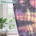 thumbnail image 4 of Yayeee Window Curtains Light Filtering 63"x52" Grommet Panel Pair Home Living Room Decor, Sunset Landscape, 4 of 7