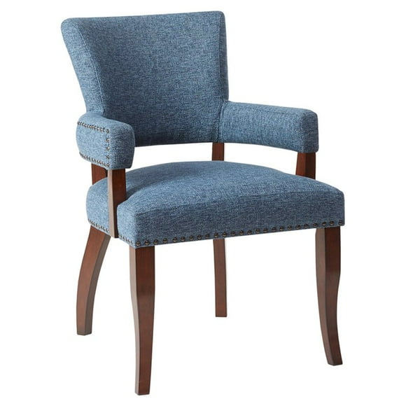 OLLIIX Madison Park Dawson Dining Chair, Blue/Espresso (Set of 1)