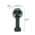 thumbnail image 2 of RoamHome Electric Mini Fan Charging Small Fans USB Rechargeable Handheld Battery Powered Portable Fans Personal Cooling Fan That Blows Cold Air (B), 2 of 4