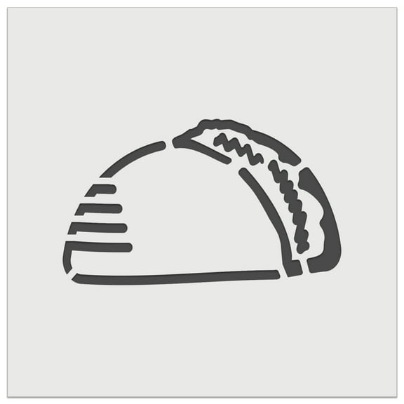 Taco Doodle DIY Cookie Wall Craft Stencil - 5.5 Inch