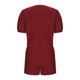 thumbnail image 5 of Camisas de Color Sólido para Mujeres Verano Manga Corta Cuello en V Cuello Delantero Corbata Camisa Pantalones Cortos Conjunto, 5 of 8