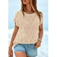 thumbnail image 5 of PRETTYGARDEN Women's Summer Sweater Vest Lightweight Knit Cap Sleeve Hollow Out Tank Tops Crochet Coverup Spring Outfits, 5 of 10