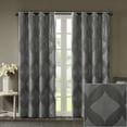 thumbnail image 5 of Home Essence Byron Ogee Knitted Jacquard Total Blackout Curtain Panel, 5 of 9