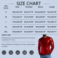 thumbnail image 3 of LWavelet Men's Shiny Red Long-Sleeve T-Shirt - Sleek Fabric, Perfect for Night Outfits & Fashionable Casual Style Green XL, 3 of 9