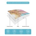 thumbnail image 5 of Coastal Twin XL Size Down Alternative Comforter, Lightweight Comforter Quilt Bedding Set with Pillow Shams Ocean Palm Tree Summer Beach Purple Blue All Seasons Bed Comforter Duvet Insert 68"x98", 5 of 7