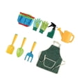thumbnail image 1 of Cateissary Juego de rastrillo de juguete de jardín portátil para niños, parque infantil, herramienta educativa de jardinería de acero Jardín y Patio 8 piezas/juego, 1 of 6
