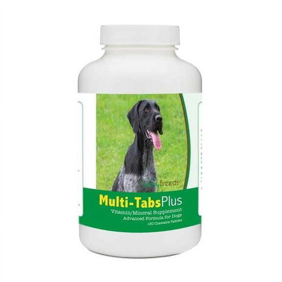 Healthy Breeds 840235140221 German Wirehaired Pointer Multi-Tabs Plus Chewable Tablets - 180 Count