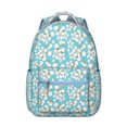 thumbnail image 1 of Small Floral Print School Backpack Comfortable and Wear-Resistant Students’s Backpack with Bright Bloom and Blossom Design, 1 of 6