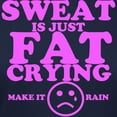 thumbnail image 3 of CafePress - Sweat Is Just Fat Crying Fitness Work Out T Shirt - Women's Traditional Fit Dark T-Shirt, 3 of 4