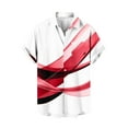 thumbnail image 2 of Awdenio Mens Summer Tops Short Sleeve Button Up Hawaiian Shirt 1950s Vintage Bowling Shirts, 2 of 4