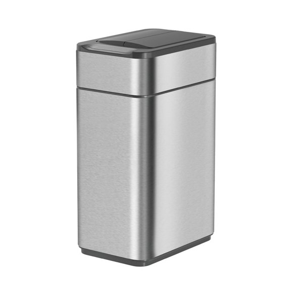 Elpheco - TwinLid Stainless Small Sensor Can - 9.5L - Silver