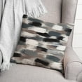 thumbnail image 3 of Creative Products Black Brushstroke Pattern 18x18 Indoor / Outdoor Pillow, 3 of 9