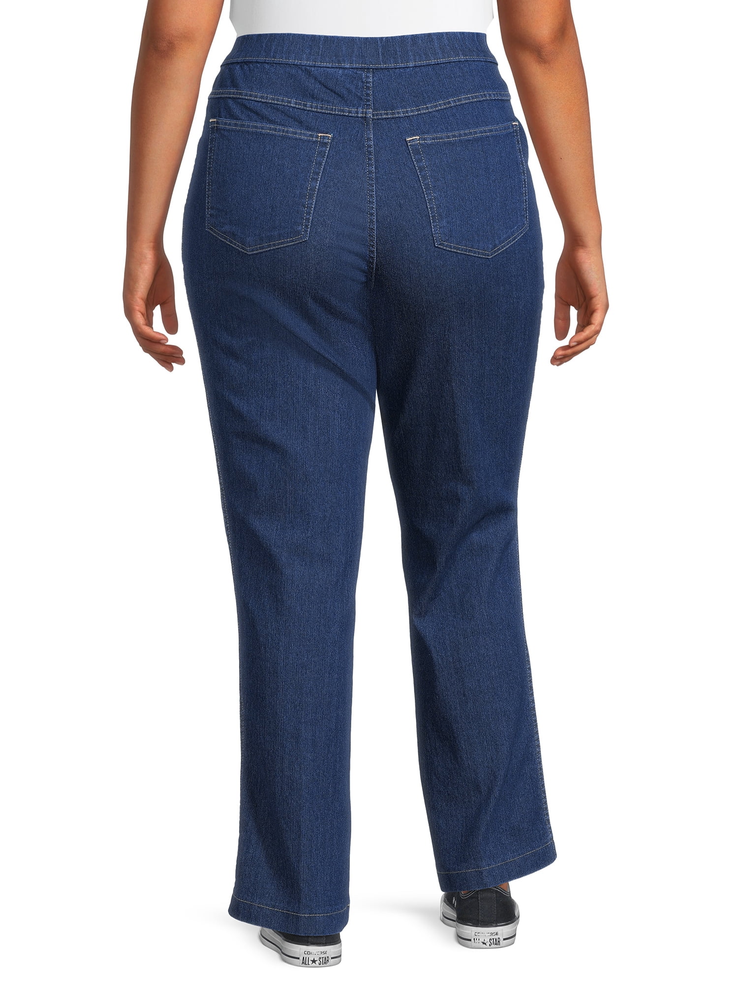 JMS Just My Size by Hanes Women's Plus Size 4 Pocket Bootcut Jeans, Single and 2-Pack
