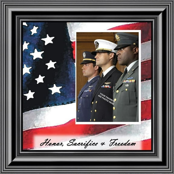 American Hero, Personalized Military Picture Frame, 10X10 6599