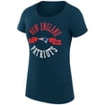 thumbnail image 2 of Women's G-III 4Her by Carl Banks Navy New England Patriots City Team Graphic Lightweight Fitted Crewneck T-Shirt, 2 of 3