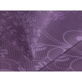 thumbnail image 4 of Ambesonne Eggplant Quilted Bedspread Set 3 Pcs, Arrangement Ornament, King Size, Violet, 4 of 5
