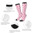 thumbnail image 4 of Picia Women Crew Soft Moisture-wicking Socks Strawberry And Heart Pattern Design Cotton Socks, One Size fit All, 4 of 9