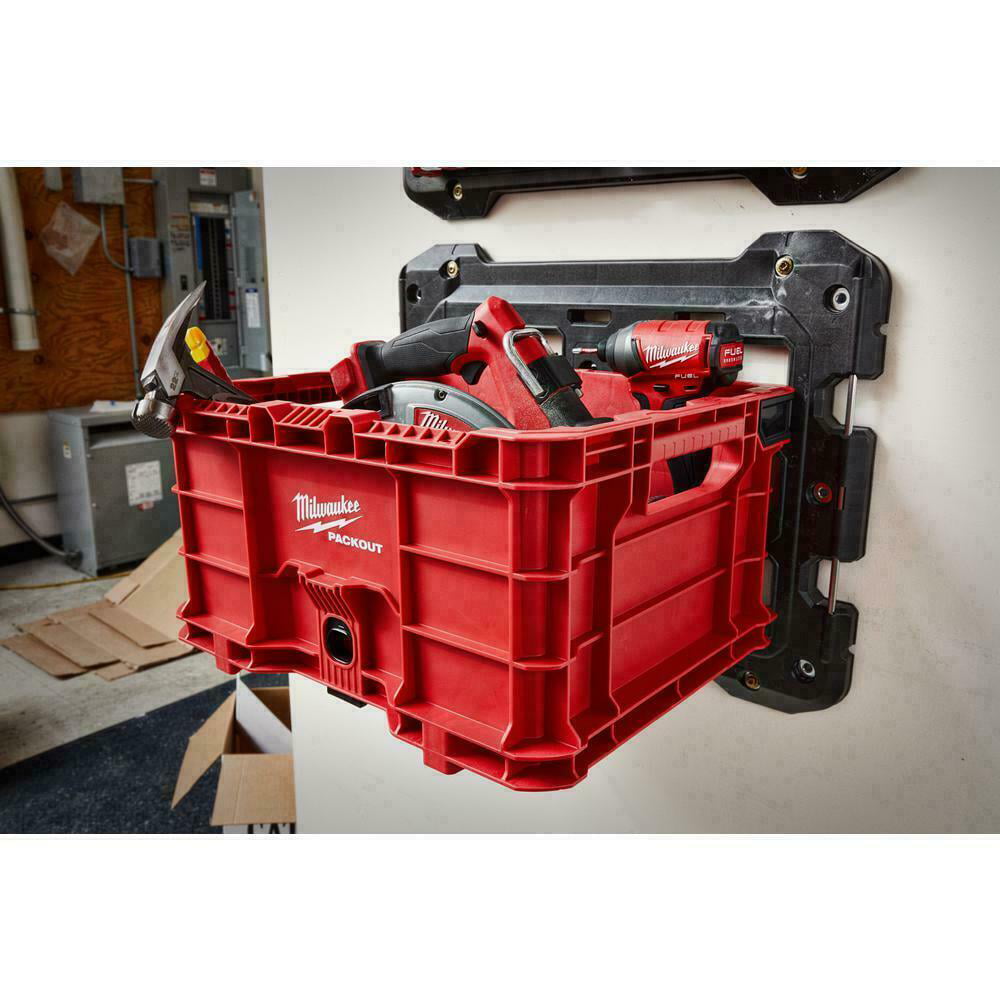 Milwaukee Packout Tool Storage Crate Bin Organizer Impact Resistant 18.6 Inch 