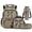 Brown Camo Bow, variant on Pzuqiu Bubble Cute Axolotl School Backpack Set for Girls 4 Piece with Lunch Box,Pencil Case,Water Bottle Holder,17 Inch Large Capacity Schoolbag with Adjustable Straps for Elementary Middle School