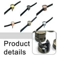 thumbnail image 5 of LITTLE HOME Metal Cord Holder Cable Anchors Wire Organizer Set - 3pcs Aluminum Cable Clips for Desk Wall Ceiling - Elegant Durable Charger Organizer for Round Flat Wires Up to 7mm, 5 of 10