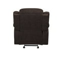 thumbnail image 3 of ACME Fauteuil Inclinable Rembourré en Chenille Marron, 3 of 5