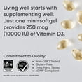 thumbnail image 2 of Suplemento de vitamina D3 para investigación deportiva, 10 000 UI, 120 cápsulas blandas, 2 of 7