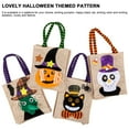 thumbnail image 3 of Deago 2 Pcs Halloween Candy Bags Linen Trick or Treat Bags for Kids Party Goodie Tote Bags Gift Bag with Handles Party Favors, 3 of 11