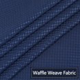 thumbnail image 4 of Yesfashion Waffle Weave Kitchen Curtains, 210GSM Thicken Fabric Waterproof Window Covering Short Curtains for Bathroom Cafe, Set of 2, 4 of 9