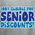 thumbnail image 3 of CafePress - ELIGIBLE FOR SENIOR DISCOUNTS! Hooded Sweatshirt - Pullover Hoodie, Hooded Sweatshirt, 3 of 3