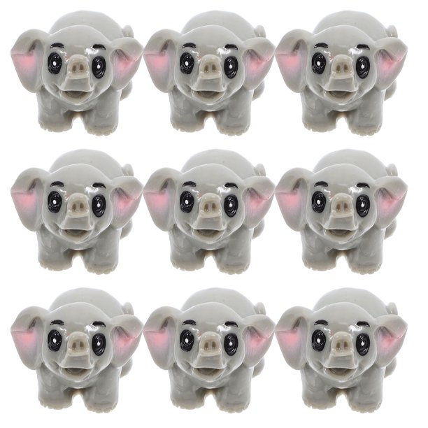 TABLETREANDS 10Ud Decorativas De Elefante De Resina Para Ambientar Y Escritorios
