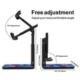 thumbnail image 3 of WIRESTER Black Foldable Phone Stand for Desk, Adjustable Portable Cell Phone Holder for iPhone 17, 16, 15, 14 and Android Smartphones - Mosaic Mermaid Scale, 3 of 6
