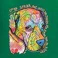 thumbnail image 2 of Neon Lab Dog Lover Shirt | Labrador Dogs Speak To Those Who Listen | Dean Russo Art Animal Lover Womens Slim Fit Junior Tee, Kelly, XX-Large, 2 of 6