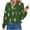Green tops for women, variant on Fashion Womens Loose Fit Cute Party Tops Oversize Comfortable Blouse Feather Print Womens Tops Dressy Long Sleeve Tunic Tops V-Neck T-shirts On