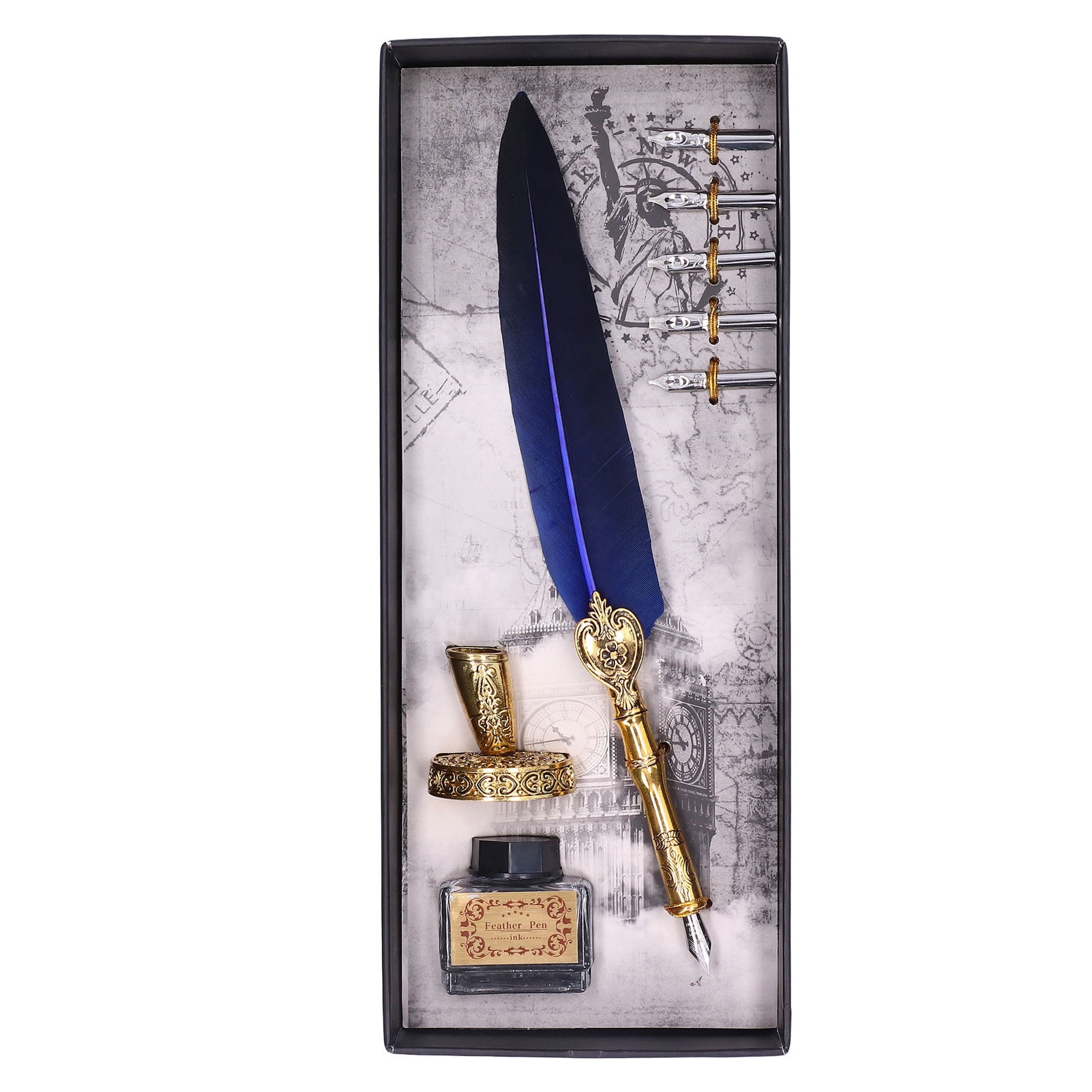 Vintage Calligraphy Pen Set Exquisite Feather Pen Pen Set Quill