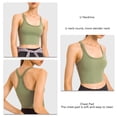 thumbnail image 3 of Padded Yoga Bra, U Neckline Nylon Polyurethane Shockproof Sports Bra Athletic Chest Pad For Running ANGGREK Otros, 3 of 6